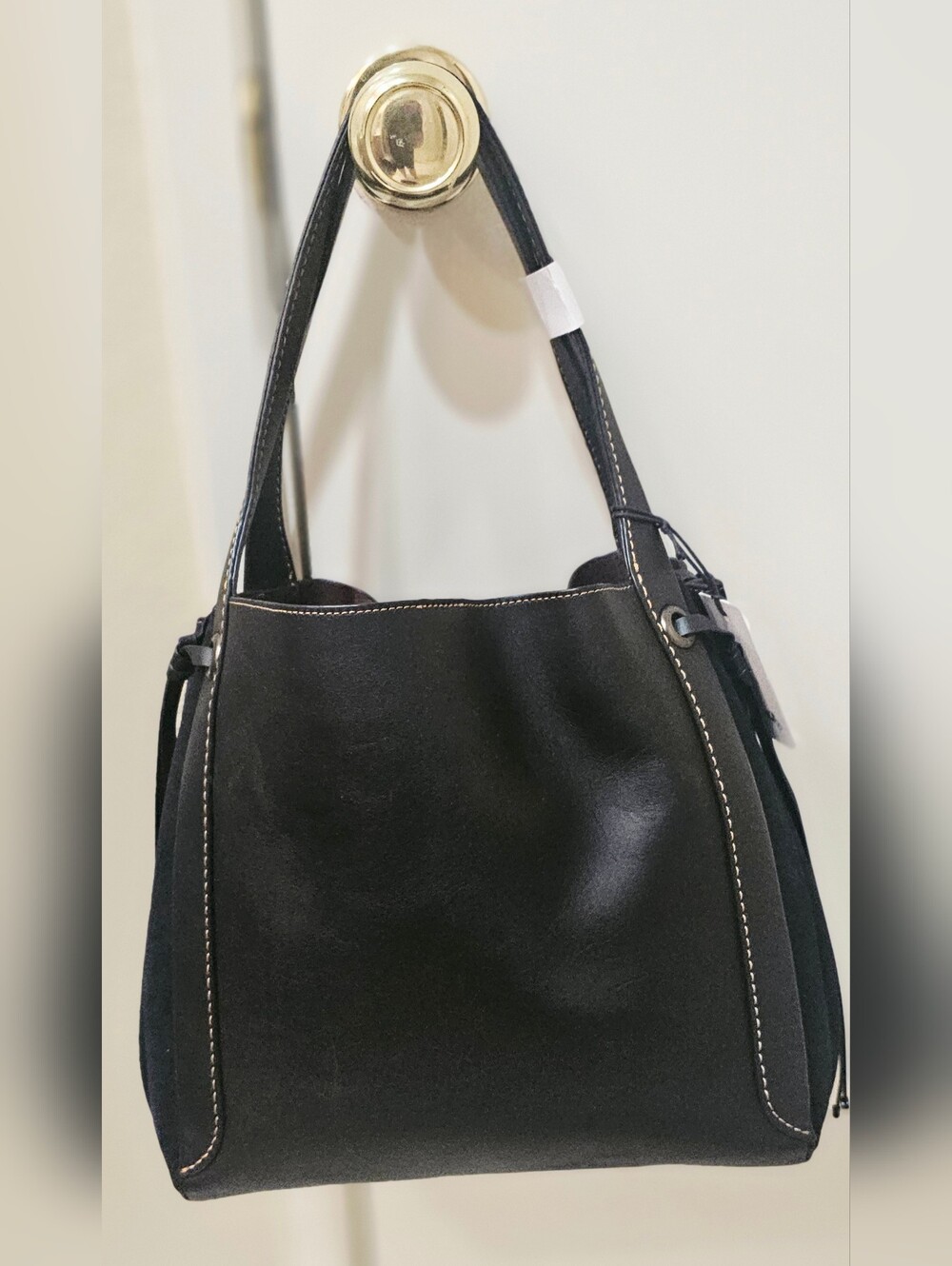 Coach Harmony Black Leather Shoulder Bag